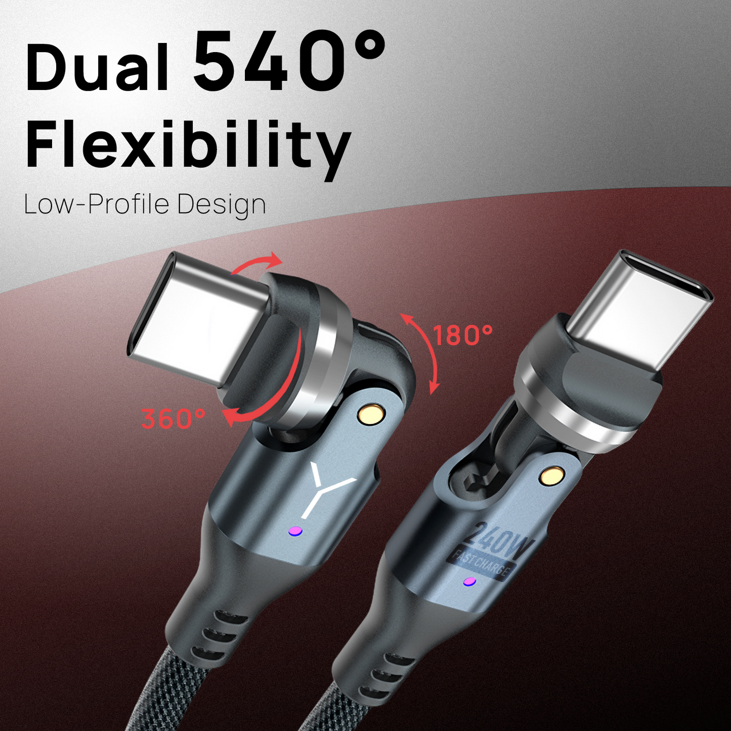 Brydge 240W FAST USB-C Charging Cable