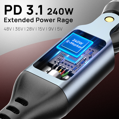 Brydge 240W FAST USB-C Charging Cable
