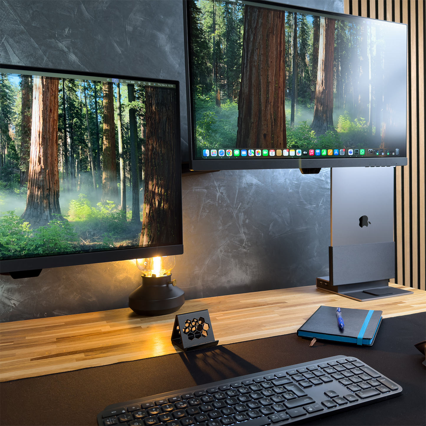 Brydge ProDock Duo - Vertical Dual-Display Thunderbolt 4 Dock for MacBook