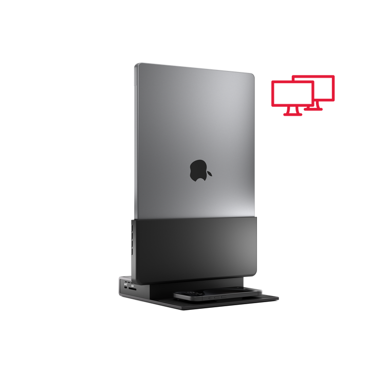 Brydge ProDock Duo - Vertical Dual-Display Thunderbolt 4 Dock for MacBook