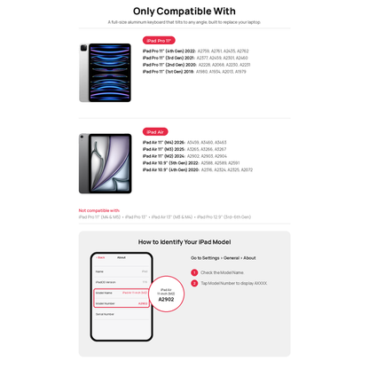 Brydge MAX 11.0 Keyboard - iPad Air 11" (4th–6th Gen) & Pro 11"