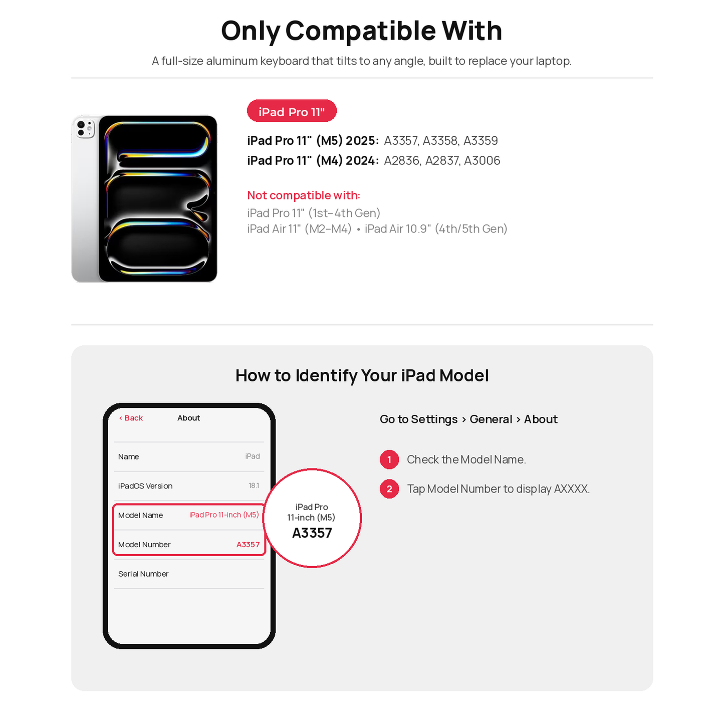 Brydge MAX 11.0 for iPad Pro 11-inch (M4 & M5)