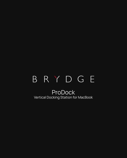 Brydge ProDock Duo - Vertical Dual-Display Thunderbolt 4 Dock for MacBook